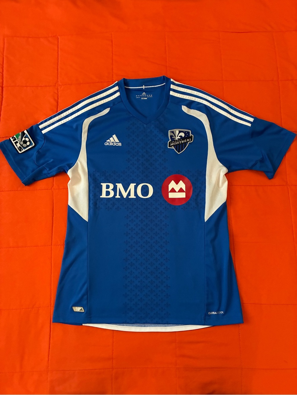adidas Montreal Impact Jersey Mens Medium MLS Short Sleeve Soccer